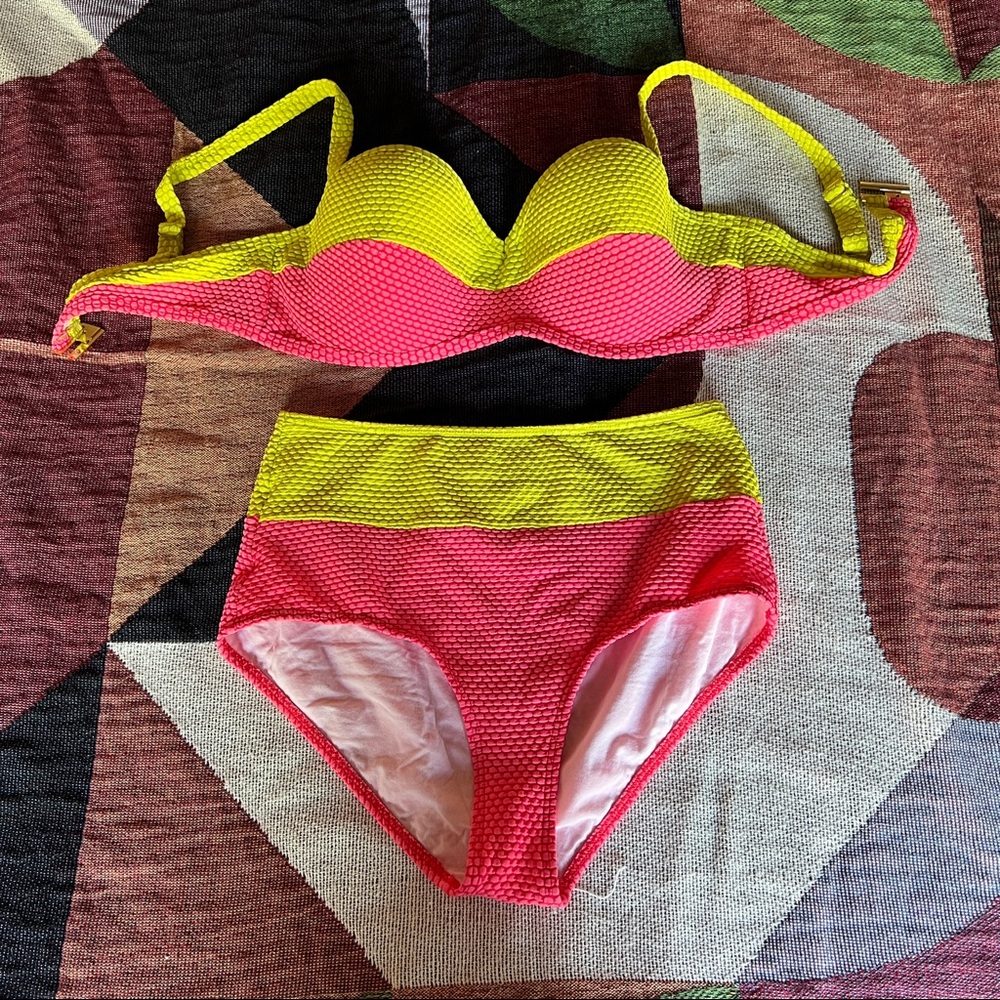 HIGH WAIST NEON BIKINI
